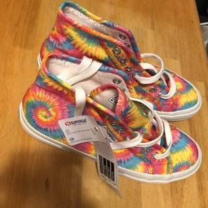 Superga tie die sneakers